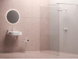 RAVAK Walk-In Free Szett 160, zuhanykabin matt fehér+transparent (GW9FS0E0SZ1) - groszmann