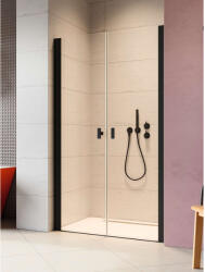 Radaway Nes Black DWD I fekete zuhanyajtó 120 átlátszó (10027120-54-01)