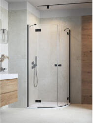 Radaway Essenza Black PDD íves fekete zuhanykabin 100x90 átlátszó (1385003-54-01L-1385001-54-01R)