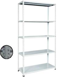B4U Raft metalic GRI cu 5 polite 250x100x60cm 180 kg /polita montaj montaj prin clipsare B4U (15423557) Raft