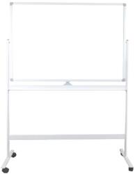 B4U Whiteboard magnetic 90x120 cm B4U BBNO 2 fete, rama aluminiu, CU SUPORT (50104711)