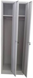 B4U Vestiar metalic, 2 compartimente, bara umerase, 600x450x1800mm, gri, A891/8 B4U (A891)