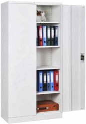 B4U Fiset metalic, 2 usi, 4 polite, 40 kg/polita, 800x350x1800mm, gri, A152 B4U, montat (A152) Dulap arhivare