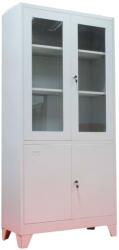 B4U Dulap metalic de medicamente, 4 usi, 3 polite, 35 kg/polita, 900x400x1900mm, gri, C151 B4U (C151) Dulap arhivare