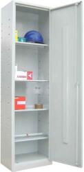 B4U Fiset metalic 1 usa 4 polite 35kg/polita 500X350X1800 B128 MONTAT (B128) Dulap arhivare