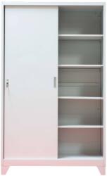 B4U Fiset cu 2 usi glisante cu picioare si 4 polite 40kg/polita 1200x450x1900mm A166/9 (A166) Dulap arhivare