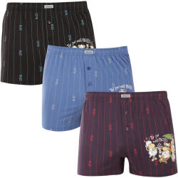 Andrie 3PACK férfi bő szárú boxeralsó Andrie többszínű (PS 5851) XL