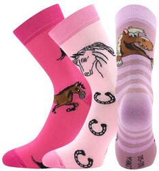 Lonka 3PACK gyerek zokni Lonka többszínű (Horsik-mix II) 30/34