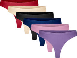 Gaubert 6PACK női tangaGaubert zökkenőmentes többszínű (GBTW-954) XXL/3XL