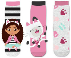 Trenýrkárna 3PACK Gabby's Dollhouse gyerek zokni többszínű (41284/black) 27/30