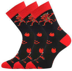 Lonka 3PACK gyerek zokni Lonka többszínű (Trepifajxlík čert) 35/38