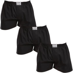 Styx 3PACK férfi rövidnadrágStyx klasszikus gumi túlméretezett fekete (3E0960) 3XL