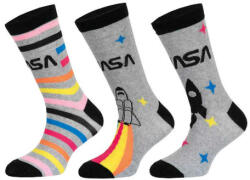 Trenýrkárna 3PACK NASA gyerek zokni, többszínű (39270/red) 23/26