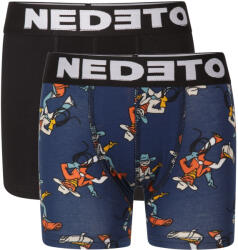 Nedeto 2PACK gyermek boxeralsó Nedeto többszínű (2NBDV7) 6-8 éves