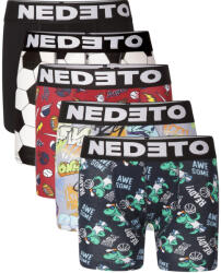 Nedeto 5PACK gyermek boxeralsó Nedeto többszínű (5NBDV1) 6-8 éves