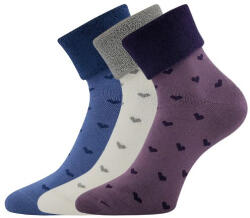 Lonka 3PACK meleg zokniLonka sokszínű (Hermína mix)