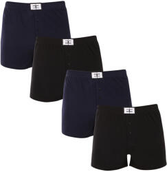 Nedeto 4PACK férfi bő szárú boxeralsó Nedeto többszínű (4NTV01) 3XL