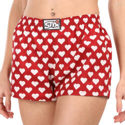 Styx Női bő szárú boxeralsó Styx art klasszikus gumipánt szívek (K1951) S