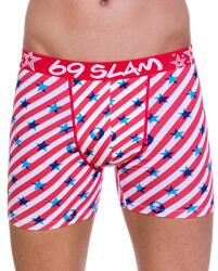 69SLAM Férfi boxeralsók69SLAM Fit Bamboo logó és vonalak (MPBLLS-BB) XS