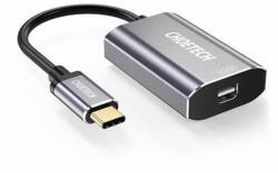 Choetech Adaptor USB type C tata - Mini DisplayPort mama PD 60W 4K 60Hz 0.2m gri Choetech HUB-M06 (HUB-M06)