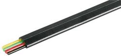 Well Cablu telefon plat 4 fire negru 100% Cupru Well (TEL-C4100F/BK-CU-WL)