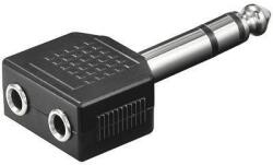 Goobay Adaptor Jack 6.35 mm la 2x 3.5 mm mama stereo Goobay (11103) - habo