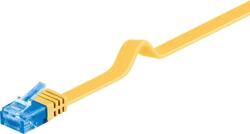 Goobay Cablu plat Cat6A UTP 1m 500MHz RJ45 cupru galben Goobay (96307)