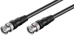 Goobay Cablu conector video BNC RG59 dublu ecranat 0.5m BNC tata - BNC tata Goobay 50413 (50413) - habo
