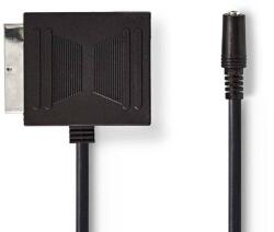 Nedis Adaptor SCART tata - SCART mama +Jack 3.5 mm mama 0.2m Nedis (CVGP31930BK02)