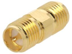 Amphenol Adaptor SMA mama - RP-SMA tata reverse drept 50ohm teflon aurit AMPHENOL 132169RP (132169RP) - habo