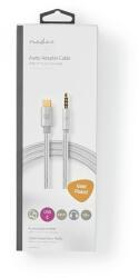 Nedis Cablu USB TYPE C tata - Jack 3.5 mm tata 1m aurit argintiu Nedis (CCTB65940AL10) - habo