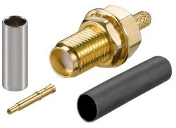 Goobay Conector RP-SMA mama sertizabil pentru cablu coaxial RG58 /RG-174 /RG-316 51696 Goobay (51696)