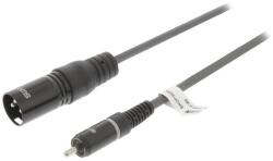 Sweex Cablu audio mono XLR 3 pini tata - RCA tata 1.5m gri Sweex (SWOP15205E15) - habo