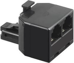 Goobay Adaptor RJ11 tata la 2x RJ11 mama negru Goobay (50587)