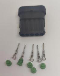 TE Connectivity Set conector cablu Superseal 1.5 tata mufa 5 pin 5 pini inclusi + 5 garnituri incluse IP67 TE Connectivity 282107-1-SET-M (282107-1-SET-M)