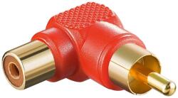 Goobay Adaptor RCA tata 90 grade - RCA mama contacte aurite Goobay (11686)