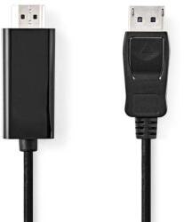 Nedis Cablu DisplayPort v1.2 tata - HDMI tata 4K 30Hz 2m negru Nedis CCGB37100BK20 (CCGB37100BK20)