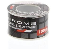 CHROME Fludor 100gr 0.8mm SN60 PB40 Flux 2% Chrome (TIN-100GR/0.8MM-CHR) - habo