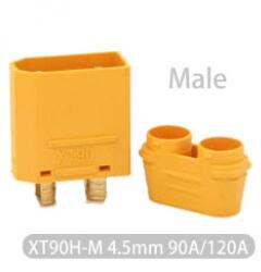 AMASS Mufa alimentare DC XT90 tata PIN 2 pe cablu lipite 40A 500V AMASS (XT90H-M)