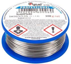 Cynel Rola fludor SN60 PB40 Flux 2.5% CYNEL 1mm 100g (LUT0107-100)