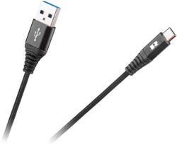 Rebel Cablu USB - USB Type C REBEL 100cm negru 1m (RB-6001-100-B)