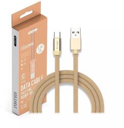 V-TAC Cablu USB TYPE C 1m plat auriu 2.4A RUBY EDITION V-Tac SKU-8499 (SKU-8499) - habo