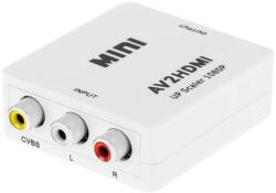 Cabletech Convertor RCA CVBS +audio - HDMI mama Cabletech (KOM0983)