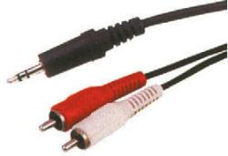 Cabletech Cablu Jack stereo 3.5 mm la 2x RCA 15m Cabletech (KPO2747-15) - habo