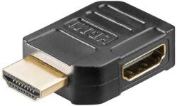 Goobay Adaptor HDMI mama-tata la 90 grade 4K Ultra HD 2160p 60Hz placat cu aur negru Goobay 51724 (51724)