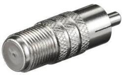 Goobay Adaptor F mama la RCA tata din metal Goobay (11845)