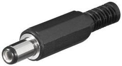 Goobay Mufa DC 2.1x5.5mm tata pin 9mm cu protector cablu Goobay (11114) - habo