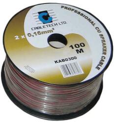 Cabletech Cablu difuzor rosu/negru 2x0.16mm cupru 1m Cabletech KAB0300 (KAB0300)