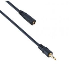 TED Cablu 5m JACK 3.5 mm tata - JACK 3.5 mm mama 5m STANDARD aurit TED (KPO2744-5 TED)