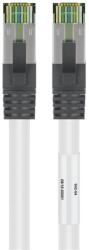 Goobay Cablu patchcord Cat8.1 SFTP 0.5m alb PiMF 2000MHz RJ45 cupru Goobay (55123) - habo